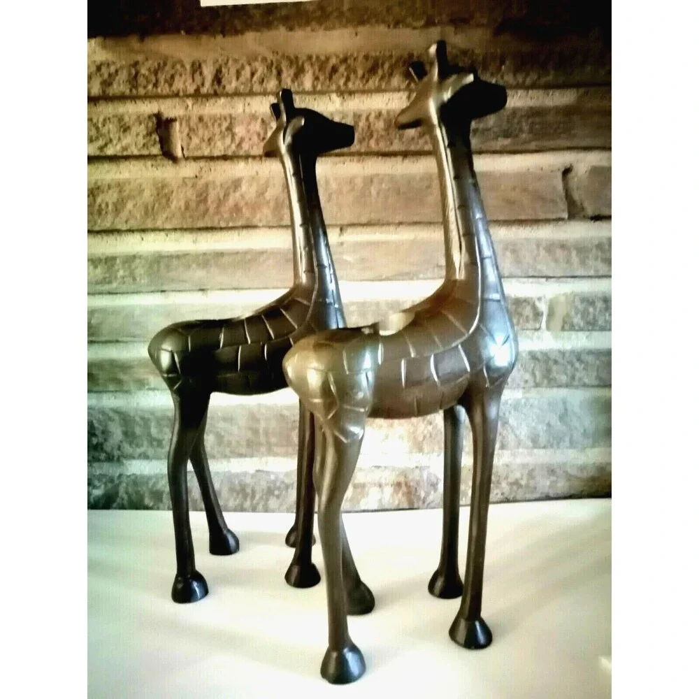 Heavy Metal Figurine Deer Candle Holders Home Décor  13